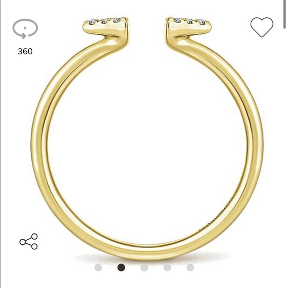 HP🎉Gabriel & Co 14k Gold & diamond ring - Picture 4 of 14